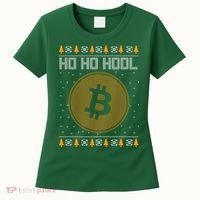 Bitcoin Ho Ho Hodl Crypto Ugly Christmas Women's T-Shirt thumb 0