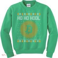 Bitcoin Ho Ho Hodl Crypto Ugly Christmas Kids Sweatshirt thumb 0