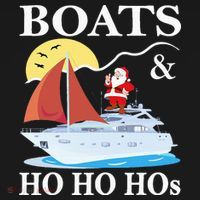 Boats & Ho Ho Hos Christmas Pajama Funny Humor Xmas Boating Women's Tank Top thumb 5