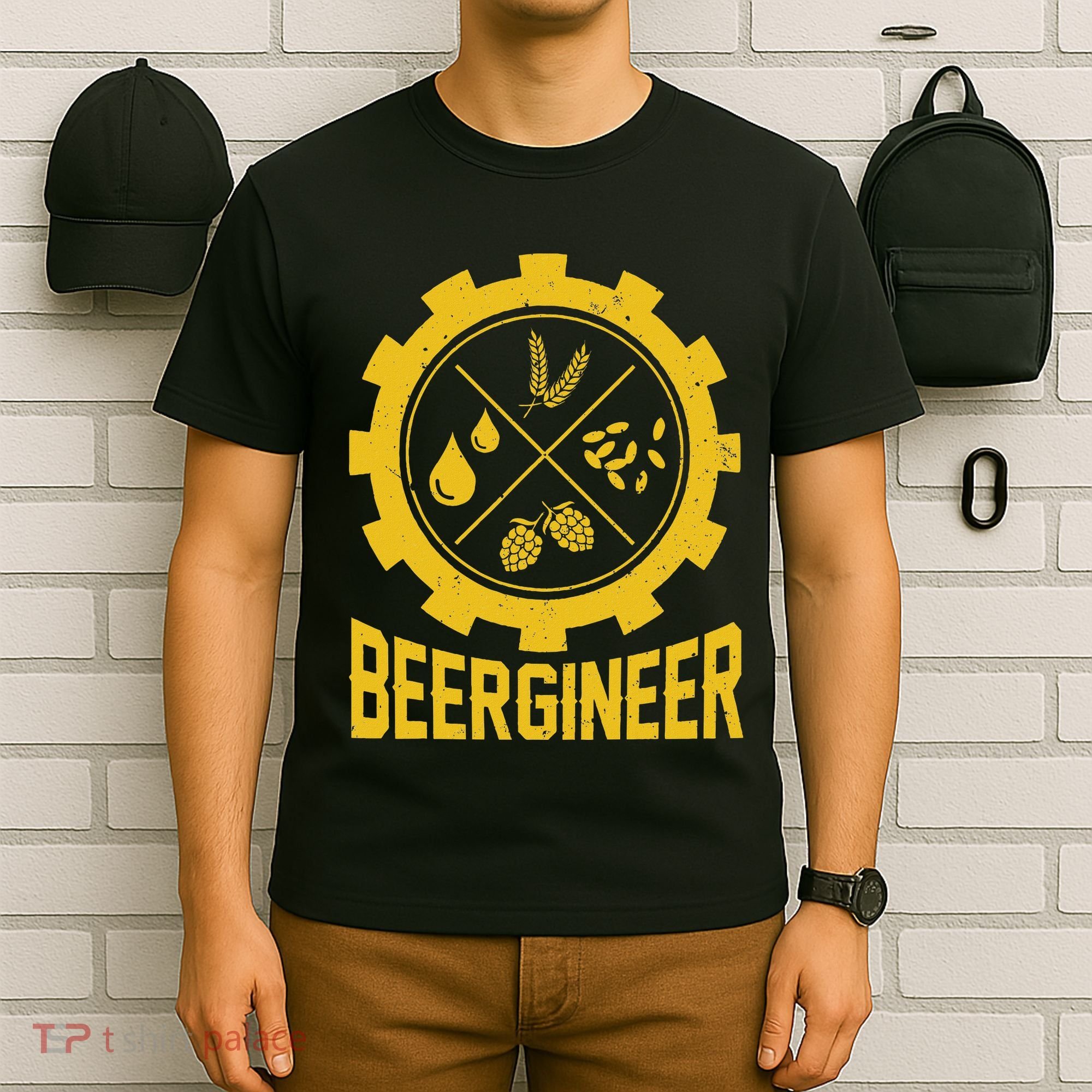 Beergineer Homebrew Home Brewing Craft Beer Brewer T-Shirt