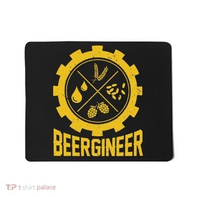 Beergineer Homebrew Home Brewing Craft Beer Brewer Mousepad