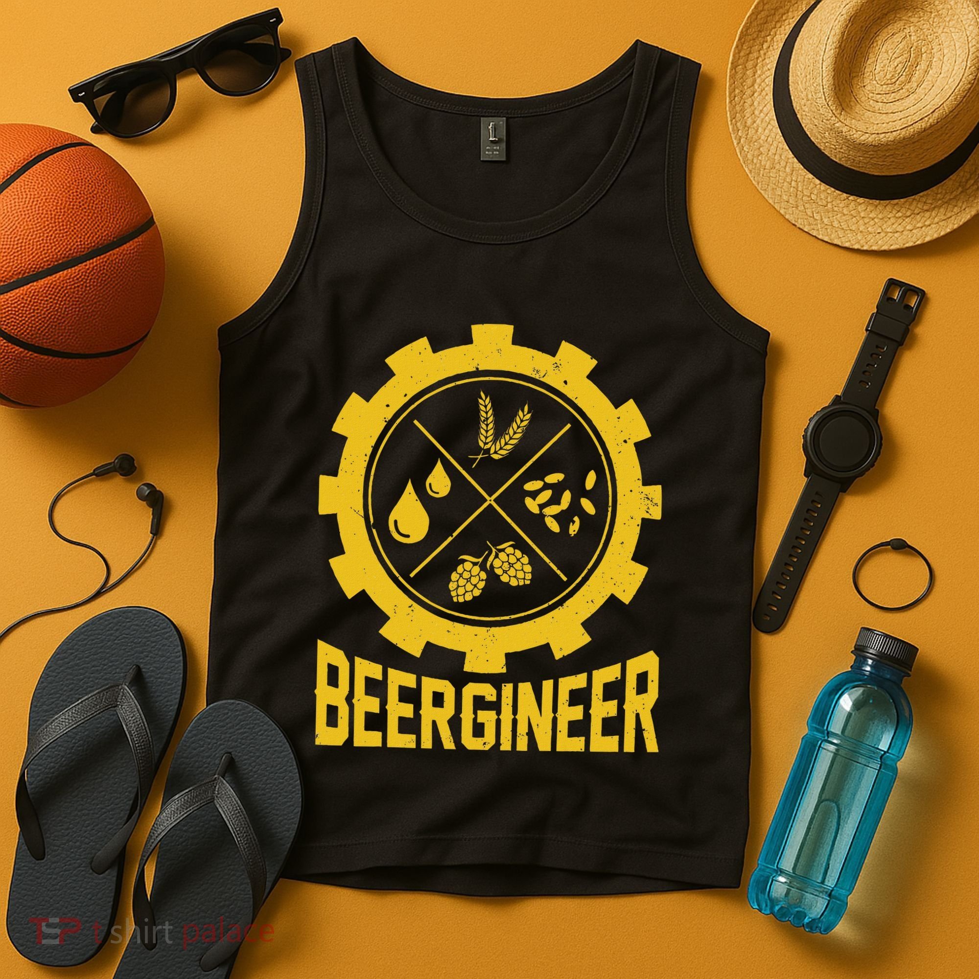 Beergineer Homebrew Home Brewing Craft Beer Brewer Tank Top