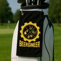 Beergineer Homebrew Home Brewing Craft Beer Brewer Golf Towel thumb 2