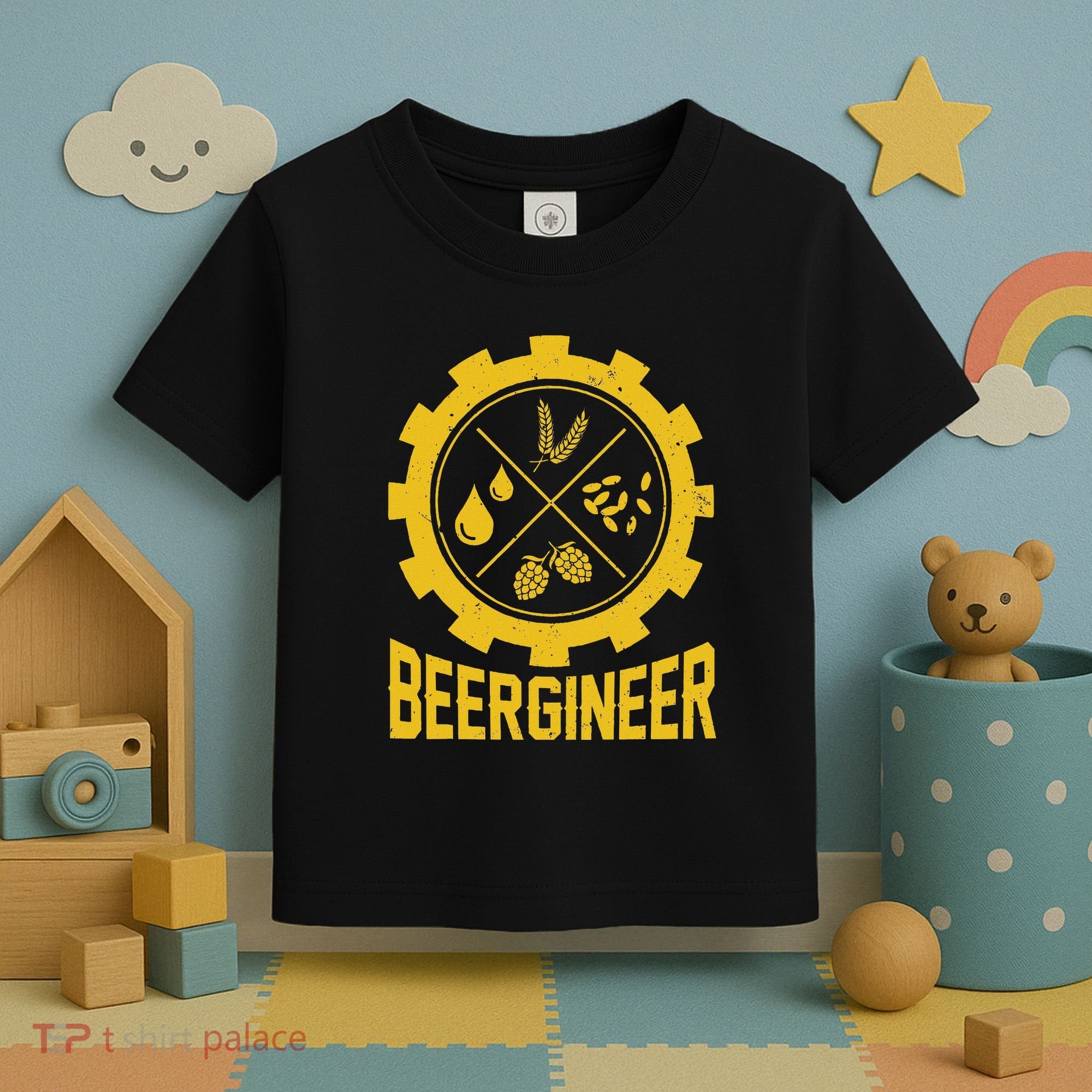 Beergineer Homebrew Home Brewing Craft Beer Brewer Toddler T-Shirt