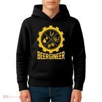 Beergineer Homebrew Home Brewing Craft Beer Brewer Kids Hoodie thumb 4
