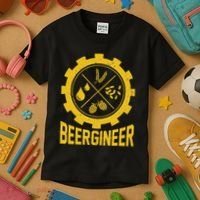Beergineer Homebrew Home Brewing Craft Beer Brewer Kids T-Shirt thumb 3
