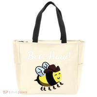 Bee Haw Honeybee Yeehaw Cow Ranch Bumblebee Farm Cow Tote Bag thumb 0