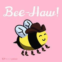 Bee Haw Honeybee Yeehaw Cow Ranch Bumblebee Farm Cow Coaster thumb 2