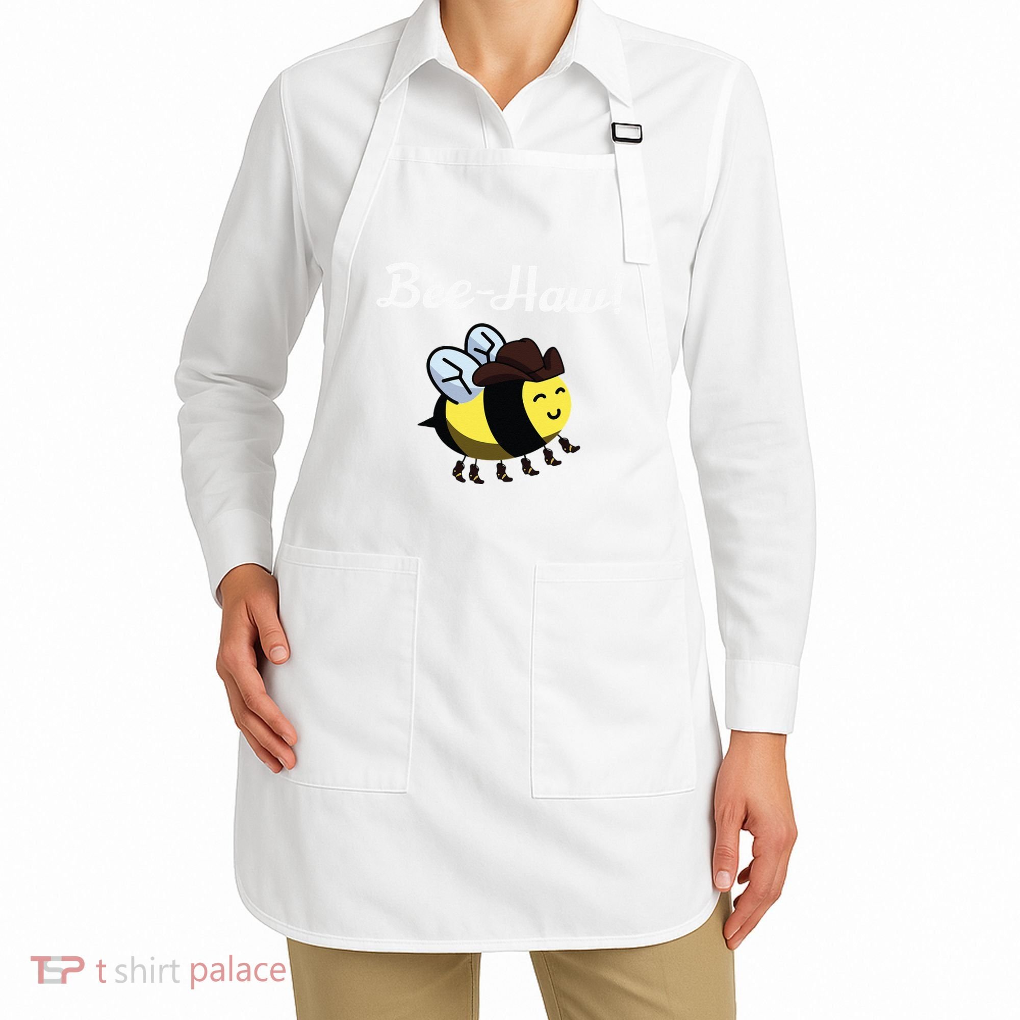Bee Haw Honeybee Yeehaw Cow Ranch Bumblebee Farm Cow Apron