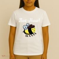 Bee Haw Honeybee Yeehaw Cow Ranch Bumblebee Farm Cow T-Shirt thumb 4
