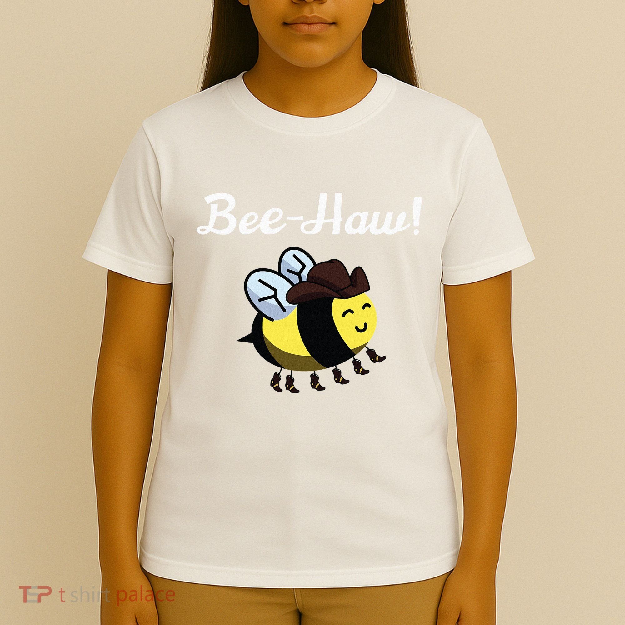 Bee Haw Honeybee Yeehaw Cow Ranch Bumblebee Farm Cow T-Shirt