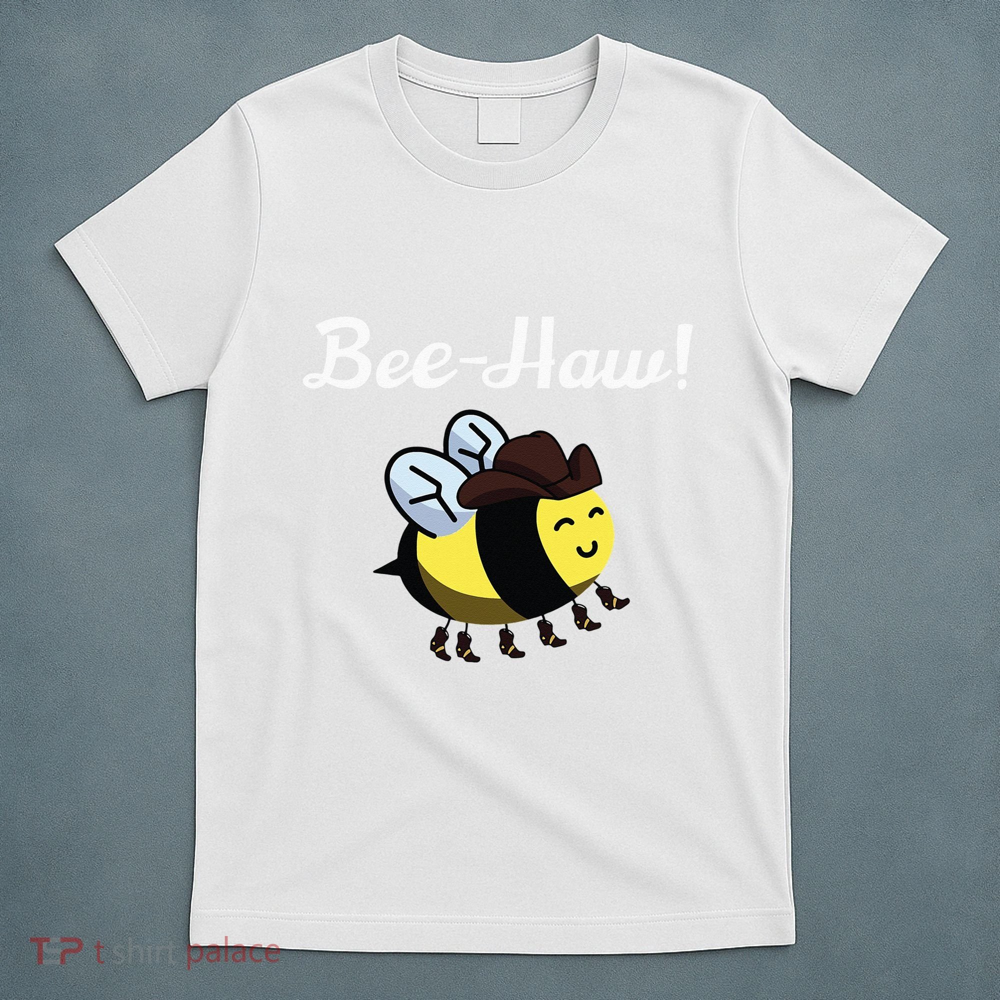 Bee Haw Honeybee Yeehaw Cow Ranch Bumblebee Farm Cow T-Shirt