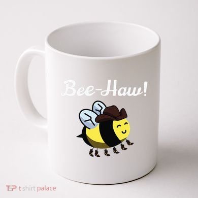 Bee Haw Honeybee Yeehaw Cow Ranch Bumblebee Farm Cow Coffee Mug
