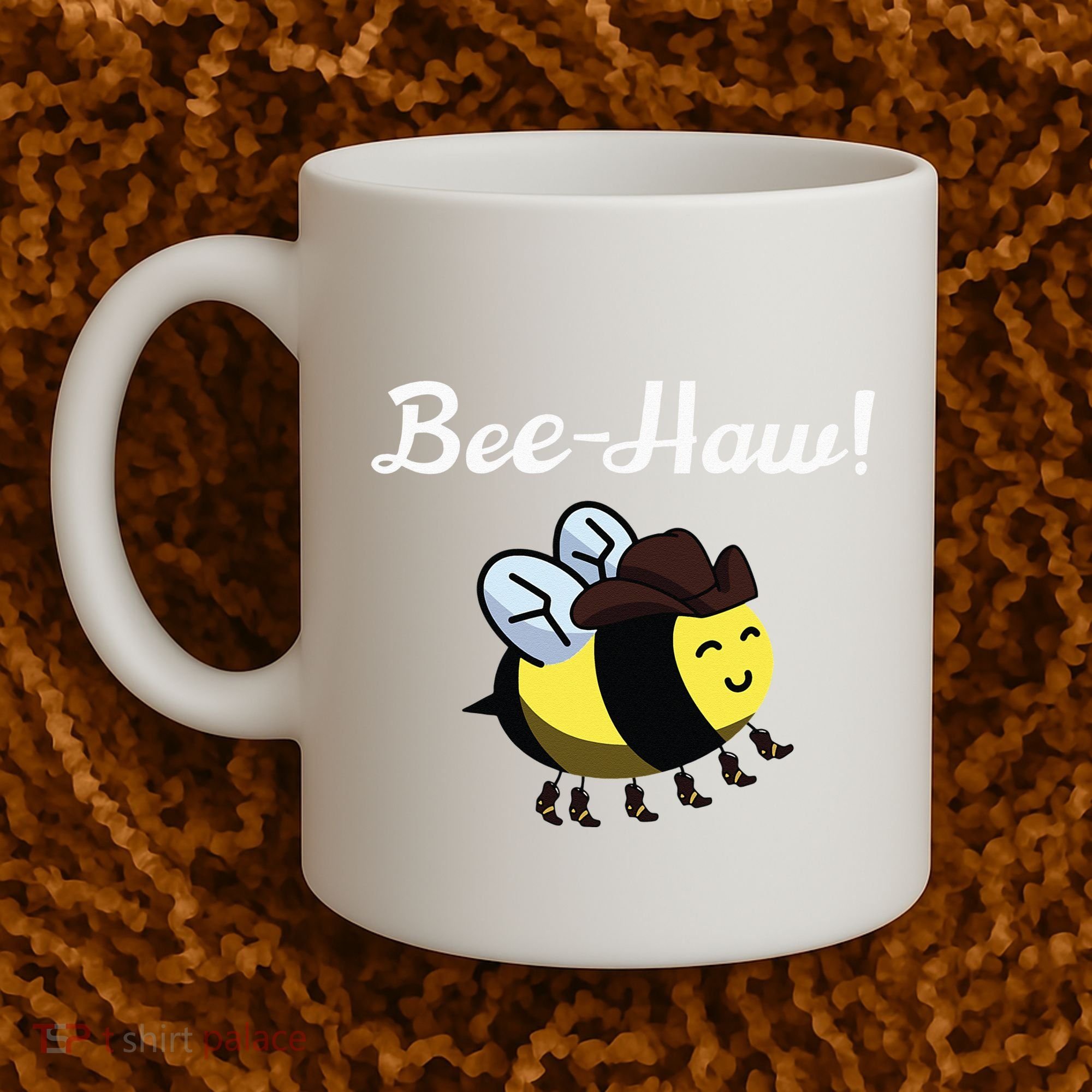 Bee Haw Honeybee Yeehaw Cow Ranch Bumblebee Farm Cow Coffee Mug