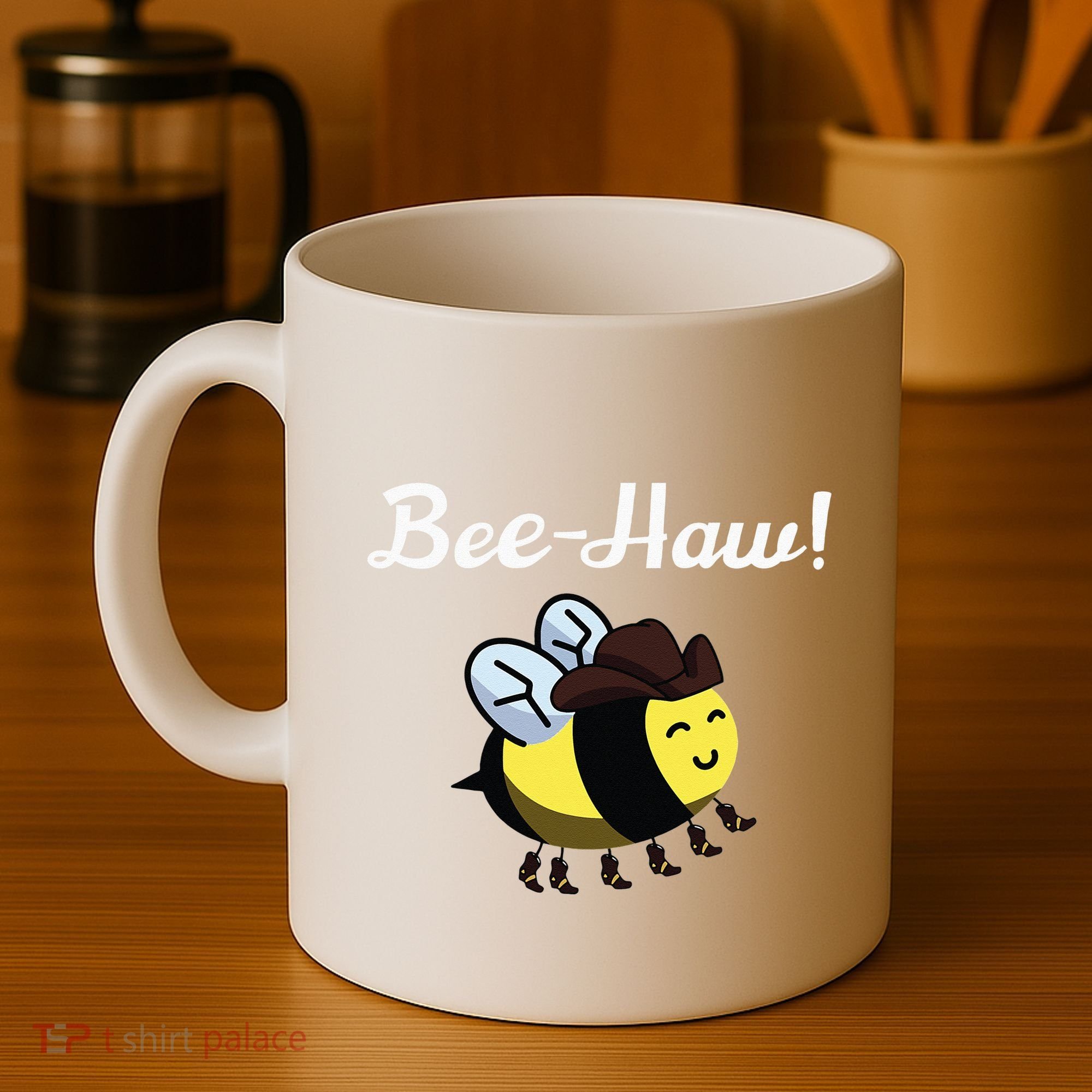Bee Haw Honeybee Yeehaw Cow Ranch Bumblebee Farm Cow Coffee Mug