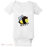 Bee Haw Honeybee Yeehaw Cow Ranch Bumblebee Farm Cow Baby Bodysuit thumb 0