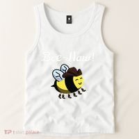 Bee Haw Honeybee Yeehaw Cow Ranch Bumblebee Farm Cow Tank Top thumb 2