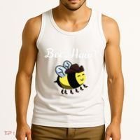 Bee Haw Honeybee Yeehaw Cow Ranch Bumblebee Farm Cow Tank Top thumb 3