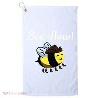 Bee Haw Honeybee Yeehaw Cow Ranch Bumblebee Farm Cow Golf Towel thumb 0