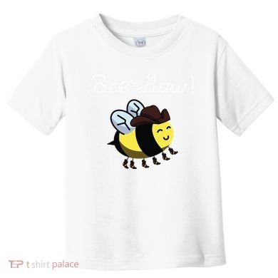 Bee Haw Honeybee Yeehaw Cow Ranch Bumblebee Farm Cow Toddler T-Shirt
