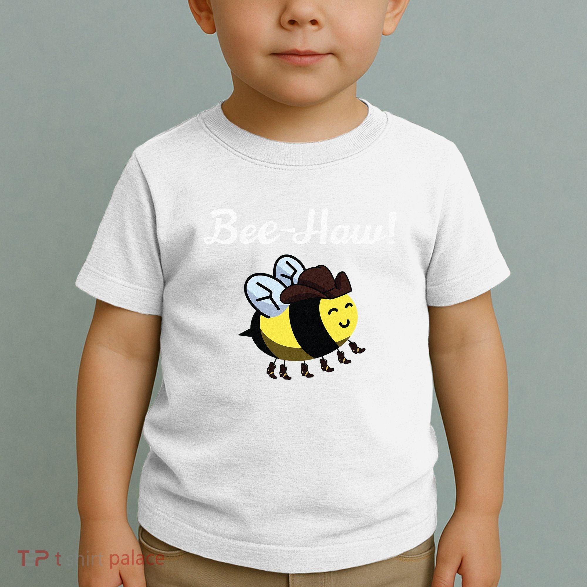 Bee Haw Honeybee Yeehaw Cow Ranch Bumblebee Farm Cow Toddler T-Shirt