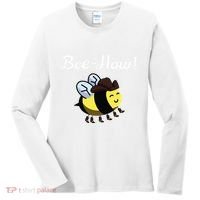 Bee Haw Honeybee Yeehaw Cow Ranch Bumblebee Farm Cow Women's Long Sleeve Shirt thumb 0