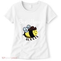 Bee Haw Honeybee Yeehaw Cow Ranch Bumblebee Farm Cow Women's T-Shirt thumb 0