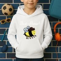 Bee Haw Honeybee Yeehaw Cow Ranch Bumblebee Farm Cow Kids Hoodie thumb 2