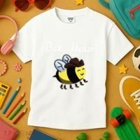 Bee Haw Honeybee Yeehaw Cow Ranch Bumblebee Farm Cow Kids T-Shirt thumb 3