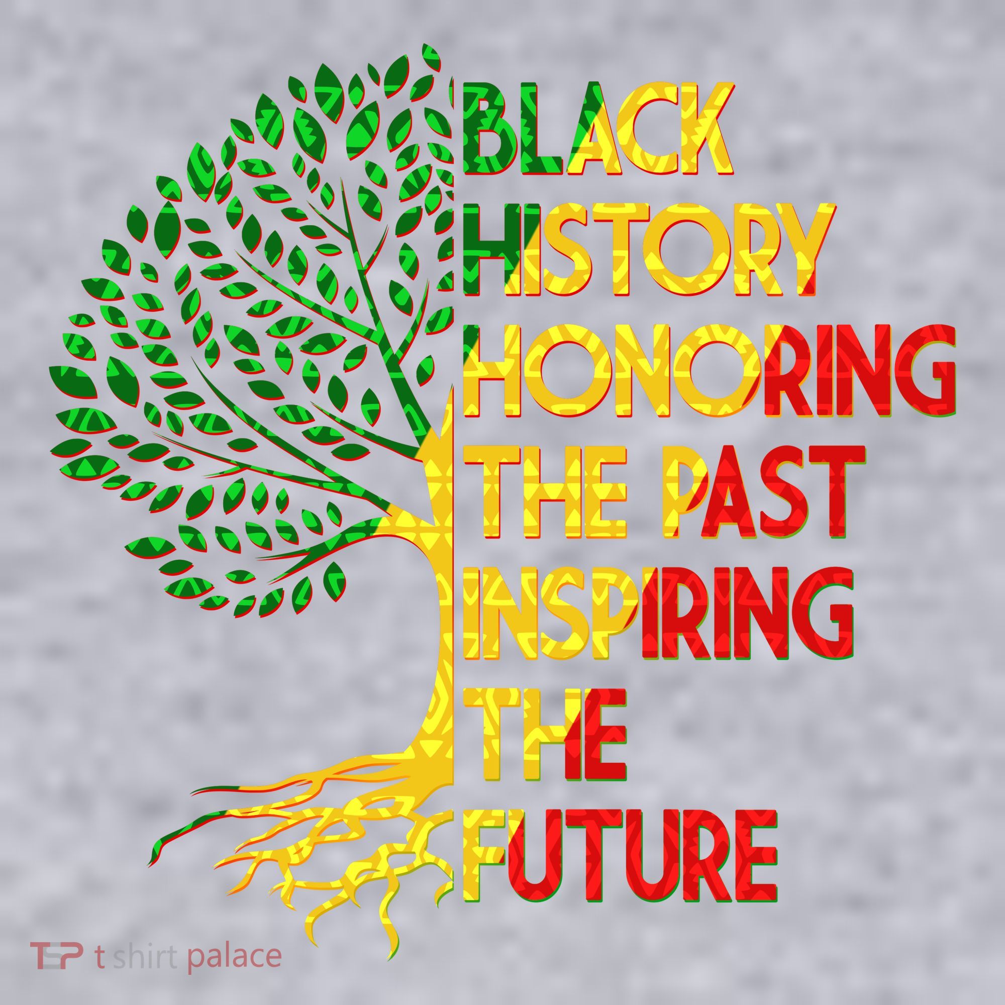Black History Honoring The Past Inspiring The Future Tree Women's Racerback Cropped Tank