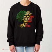 Black History Honoring The Past Inspiring The Future Tree Women's Sweatshirt thumb 0