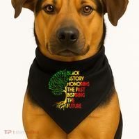 Black History Honoring The Past Inspiring The Future Tree USA-Made Doggie Bandana thumb 1