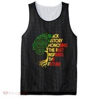 Black History Honoring The Past Inspiring The Future Tree Mesh Reversible Basketball Jersey Tank thumb 0