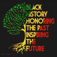 Black History Honoring The Past Inspiring The Future Tree Tie-Dye T-Shirt thumb 2
