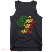 Black History Honoring The Past Inspiring The Future Tree Tank Top thumb 0