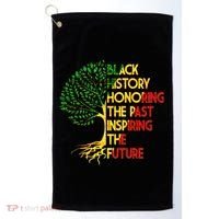 Black History Honoring The Past Inspiring The Future Tree Golf Towel thumb 0