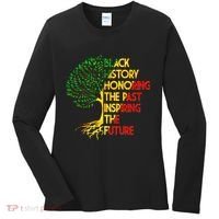 Black History Honoring The Past Inspiring The Future Tree Women's Long Sleeve Shirt thumb 0