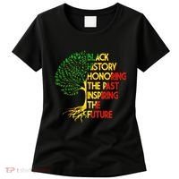 Black History Honoring The Past Inspiring The Future Tree Women's T-Shirt thumb 0