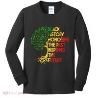 Black History Honoring The Past Inspiring The Future Tree Kids Long Sleeve Shirt thumb 0