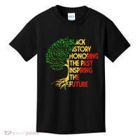 Black History Honoring The Past Inspiring The Future Tree Kids T-Shirt thumb 0