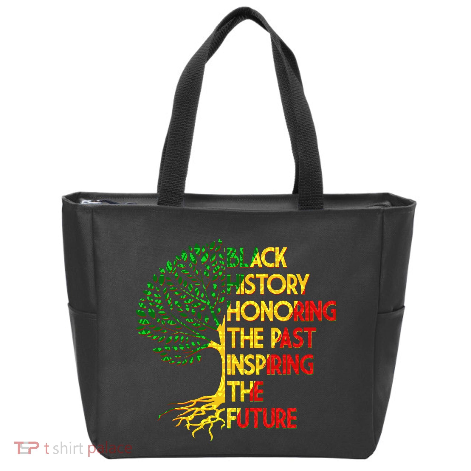 Black History Honoring The Past Inspiring The Future Tree Tote Bag