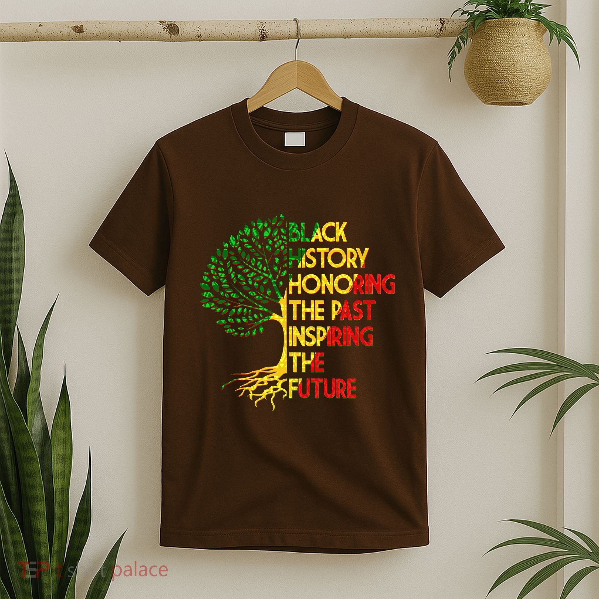 Black History Honoring The Past Inspiring The Future Tree T-Shirt