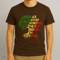 Black History Honoring The Past Inspiring The Future Tree T-Shirt thumb 3