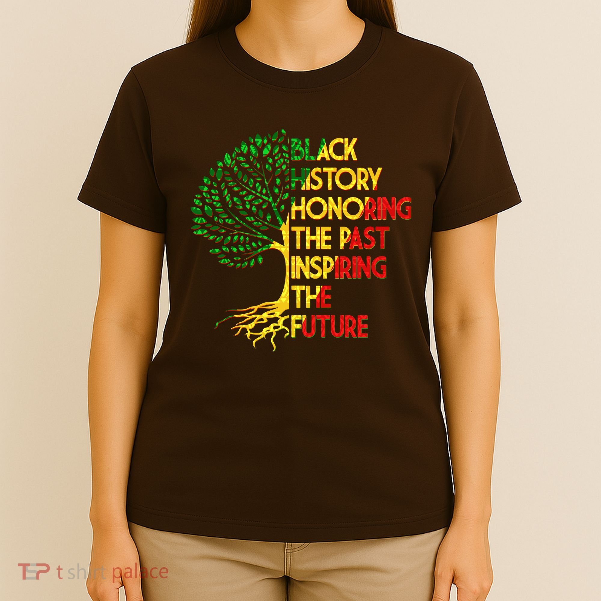 Black History Honoring The Past Inspiring The Future Tree T-Shirt