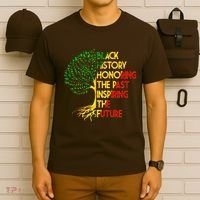 Black History Honoring The Past Inspiring The Future Tree T-Shirt thumb 6