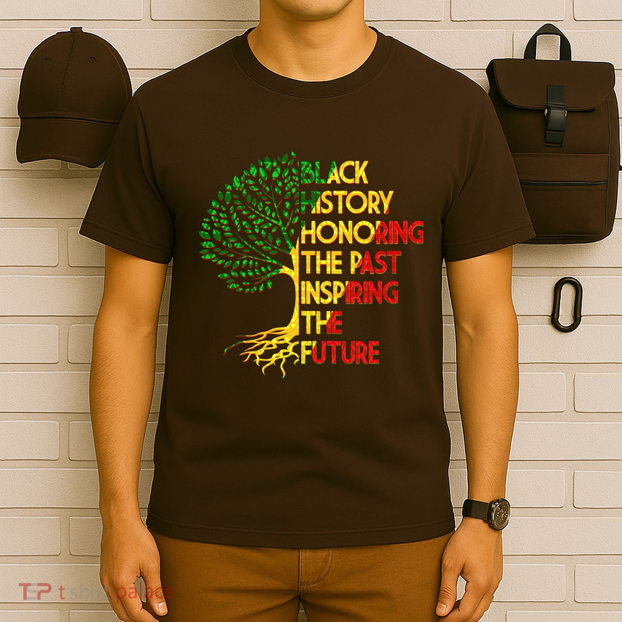 Black History Honoring The Past Inspiring The Future Tree T-Shirt