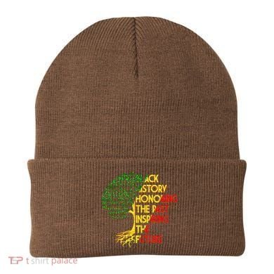 Black History Honoring The Past Inspiring The Future Tree Beanie