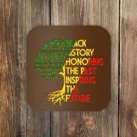 Black History Honoring The Past Inspiring The Future Tree Coaster thumb 0