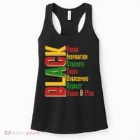 Black History Honor Inspiration Strength Truth Overcoming Respect Yours And Mine Women's Tank Top thumb 0