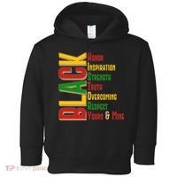 Black History Honor Inspiration Strength Truth Overcoming Respect Yours And Mine Toddler Hoodie thumb 0